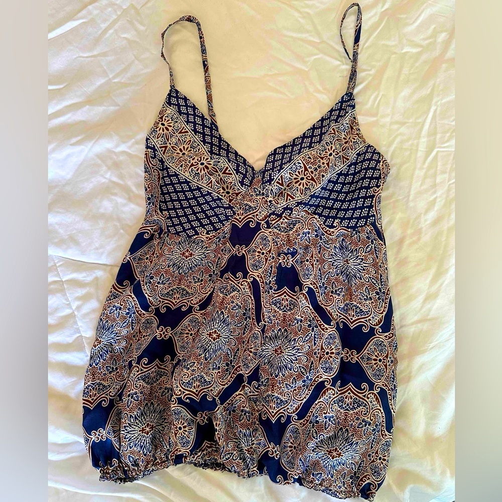 100% silk Sandro paisley Cami Size 1